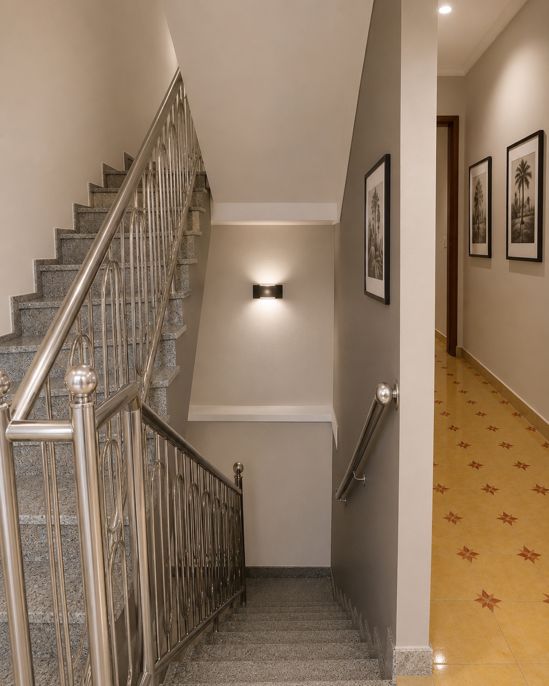 Royal Haveala stairwell and guest room hallway